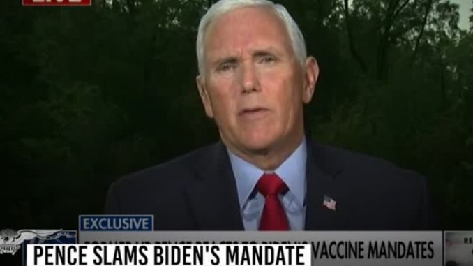 Pence opposes COVID mandate